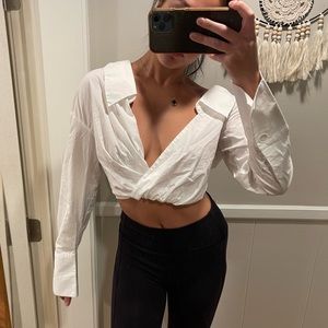 Zara One Shoulder Blouse